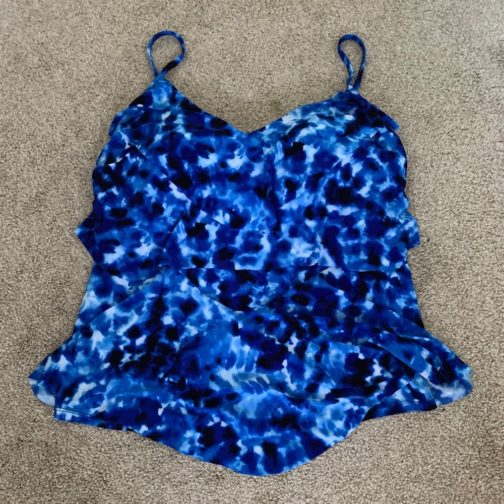 Printed bathing suit top